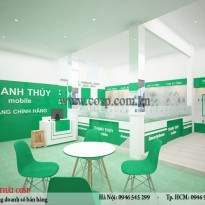 Thiết kế nội thất cửa hàng điện thoại - Chị Thủy - Long An